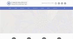 Desktop Screenshot of carolinapelvichealth.com