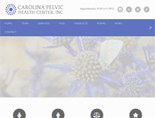 Tablet Screenshot of carolinapelvichealth.com